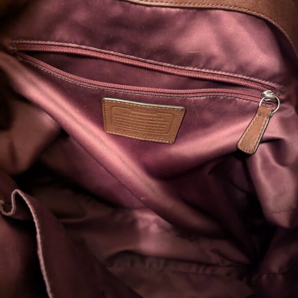 Coach F26122 Avery Brown Croc Hobo Croc Embossed Brown Leather - Picture 8 of 9